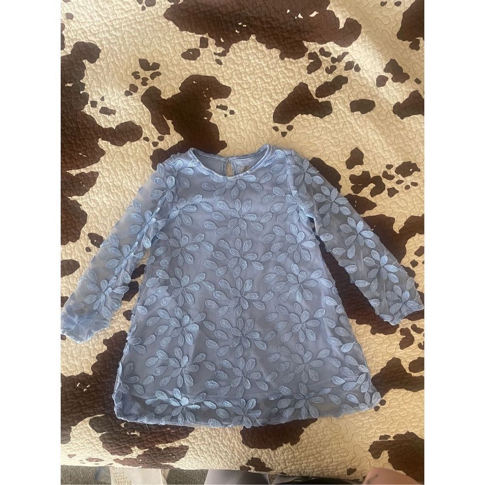 Little Girls Pewter Dress